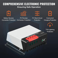 30A MPPT Solar Charge Controller 12V / 24V Auto DC Solar Panel Regulator Charger with Bluetooth Module Flooded and Lithium Battery Charging