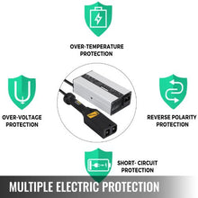 5Amp 36V Aluminum Alloy D Type Plug LED Indicator Golf Cart Battery Charger