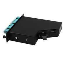 MTP/PC Male to LC/UPC OM3 Multimode LGX Mount Compatible Aqua Adapter FB43-1301-12FMM