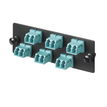 6 Port Opticom LC Fiber Adapter Panel Duplex OM3/OM4 FAP6WAQDLCZ
