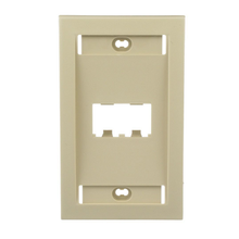 2 Port Mini-Com Executive Series Single Gang Faceplate Mount ABS CFPE2EIY