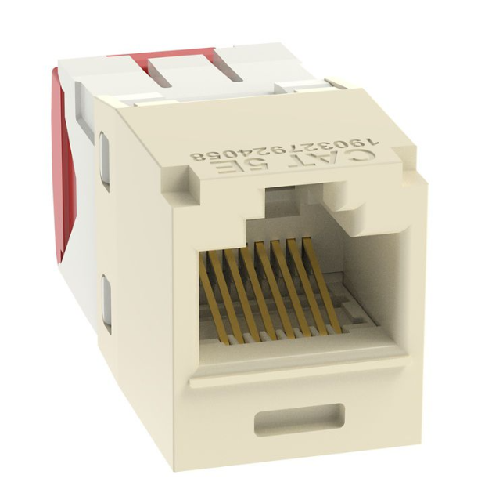 22-26 AWG Mini-Com RJ45 TG Style Cat5e Plus UTP Jack Module Polycarbonate CJ5E88TGEI-24 (Pack of 24)