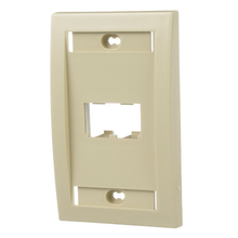 2 Port Mini-Com Executive Series Single Gang Faceplate Mount ABS CFPE2EIY