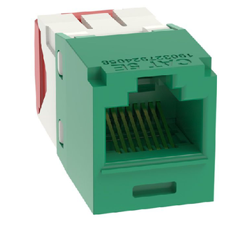 22-26 AWG Mini-Com RJ45 TG Style Cat5e Plus UTP Jack Module Polycarbonate CJ5E88TGGR