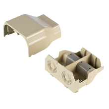 PVC T-70 Low Voltage Surface Raceway Entrance End Fittings Ivory T70EEEI (pack of 10)