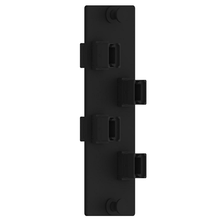 4 Port Opticom MPO Fiber Optic Adapter Panel FAP Vertical FAPV0412BLMPO