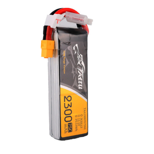 Tattu 2300mAh 3S1P 11.1V Lipo Battery Pack With XT60 Plug TAA23003S75X6