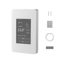 Home Heating Programmable Thermostat for Radiant Floors With Touch Operation No Wi-Fi Gray-White ET-7A (W)