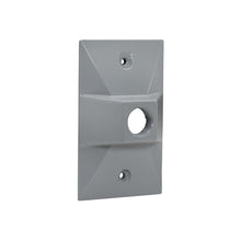 1/2" Thread Hub 1 Hole Rectangle Weatherproof Cover (Pack of 100)