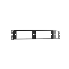 4 Port Opticom Fiber Adapter Patch Panel Flat DIN Rail 1RU Angled CFAPPBL1A