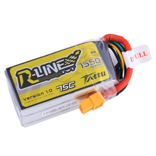 Tattu 1550mAh 4S1P 14.8V R-Line Series Lipo Battery Pack With XT60 Plug TA-RL-75C-1550-4S1P