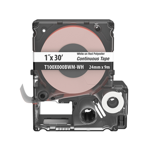 PXE 1 W Polyester Cassette Continuous Tape Red T100X000BWM-WH (Pack Of 5)