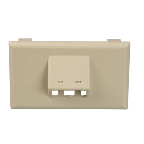 PVC 2Port Surface Raceway Single Gang Faceplate Fittings Ivory T70FH2E