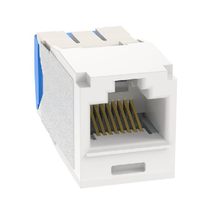 22-26 AWG Mini-Com RJ45 TG Style Cat6A 10Gig UTP Jack Module Polycarbonate CJ6X88TGAW-24 (Pack of 24)