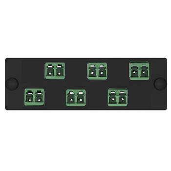 6 Port Opticom LC Fiber Adapter Panel Duplex APC FAP6WAGDLCZ