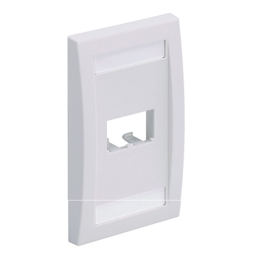 2 Port Mini-Com Executive Series Single Gang Faceplate Mount ABS CFPE2IWY