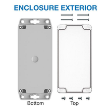 Plastic Box Enclosure For Wall/surface Mount With Flang Watertight RBF63P06C28G