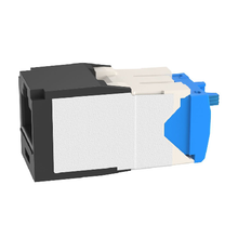 22-26 AWG Mini-Com RJ45 TG Style Cat6A 10Gig UTP Jack Module Polycarbonate CJ6X88TGBL-C (Pack of 100)