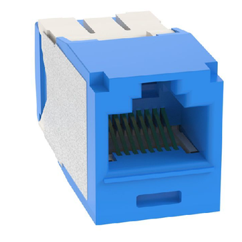 22-26 AWG Mini-Com RJ45 TG Style Cat6A 10Gig UTP Jack Module Polycarbonate CJ6X88TGBU