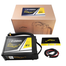Tattu Plus 1.0 Compact Version 10000mAh 12S1P 44.4V Lipo Smart Battery Pack With AS150UPlug TAA10KP12S15AU