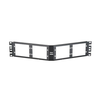 4 Port Opticom Fiber Adapter Patch Panel Flat DIN Rail 2RU Angled CFAPPBL2A