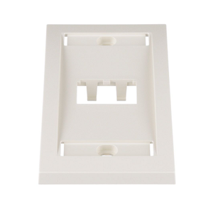 2 Port Mini-Com Executive Series Single Gang Faceplate Mount ABS CFPE2IWY