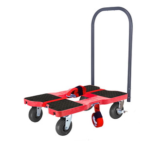 Snap-Loc Extreme-Duty E-Track Push Cart Red Dolly SL1600P6R