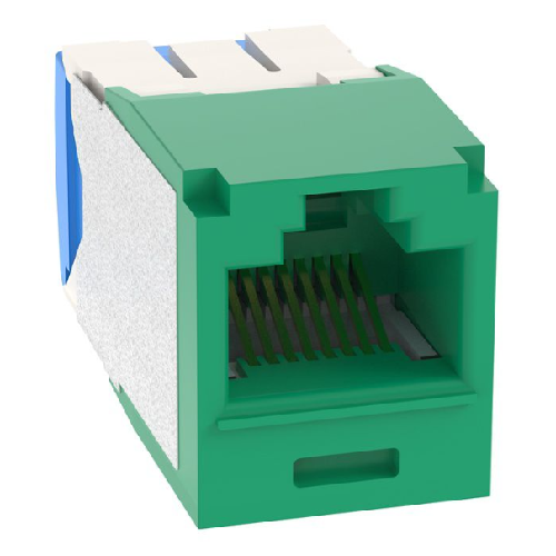 22-26 AWG Mini-Com RJ45 TG Style Cat6A 10Gig UTP Jack Module Polycarbonate CJ6X88TGGR-C (pack of 100)