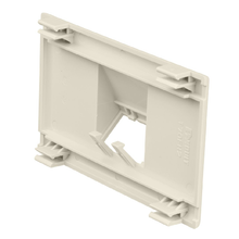 PVC 2Port Surface Raceway Single Gang Faceplate Fittings Off-White T70FH2IW