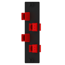 4 Port Opticom MPO Fiber Optic Adapter Panel FAP Vertical FAPV0424RDMPO
