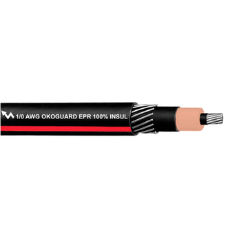 141-23-2066 1 AWG 1C Bare Copper Unshielded EPR Concentric Full Neutral Okolene 15KV 175 Okoguard URO-J Cable