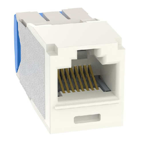 22-26 AWG Mini-Com RJ45 TG Style Cat6A 10Gig UTP Jack Module Polycarbonate CJ6X88TGIW-C (Pack of 100)