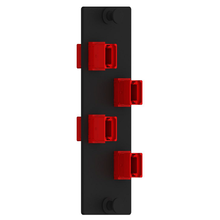 4 Port Opticom MPO Fiber Optic Adapter Panel FAP Vertical FAPV0424RDMPO