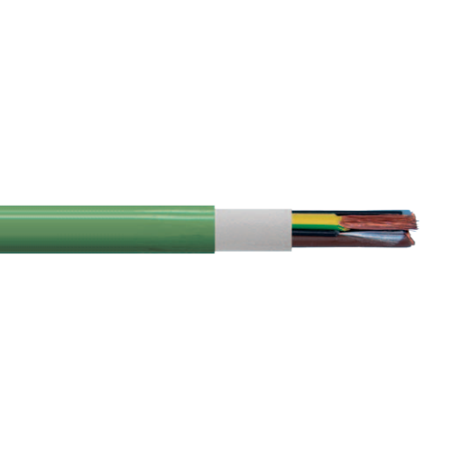 16 AWG 27C Bare Copper Unshielded Green Thermoplastic Halogen-Free 0.6/1KV Gaalflex Control 1000 BH Cable