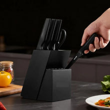 15-Piece German High Carbon Stainless Steel Knife Set with Block & Sharpener