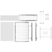 12.6W X 16.5Dx13H inches Heavy Duty Slide Out Pantry Shelves Steel Roll Out Drawers Sliding for Kitchen LX-C9138B( Pack of 2)