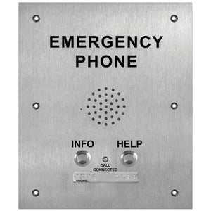 Two Button VoIP Emergency Phone Replacement for Talk-A-Phone Applications with EWP VIK-E-1600-TP2IPEWP