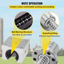 1050 mm Linear Rail Set+3 Ballscrew -350/650/1050mm CNC Set Support Liner RM1605