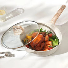 19 Piece Pots and Pans Set Nonstick and Granite Cookware Set for Kitchen (White)