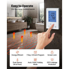 50 Sq.ft Electric Floor Heating Mat with Smart Thermostat for Tile Stone & Vinyl Floors