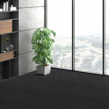 24 x 24  Peel and Stick Carpet Tiles – Self-Adhesive Soft Padded Squares for Easy DIY Installation in Bedroom & Living Room (Black15 Pcs)