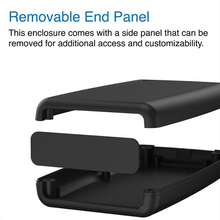 Mother Board Fixing Storage Box Black ,Hand Held Enclosure With Removable End Panel H65BK