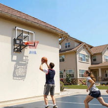 54" Adjustable Wall-Mount Basketball Hoop – Indoor/Outdoor for Playing