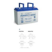 12V 78.6Ah M6/U Terminal SLA Rechargeable Battery PS-12750