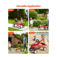 39 Inch Pull-Along Wagon Supports up to 176 lbs for Kids