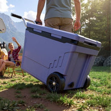 45 Qt Rolling Hard Cooler with Wheels, Leak-Resistant 48-Hour Ice Retention Insulated Ice Chest