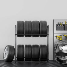 107x117x46 cm Tire Storage Rack for Garage Workshop LX060