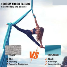 Aerial Yoga Hammock Swing 5.5 Yards 100 GSM Nylon Fabric Kit with Rigging Hardware