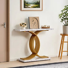 39.4" Narrow Metal Frame Sofa Table for house