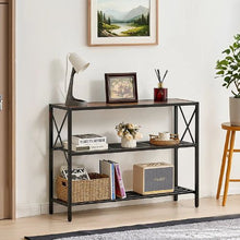 41.7" Narrow Sofa Table, 3-Tier Console Table for Living Room & Hallway